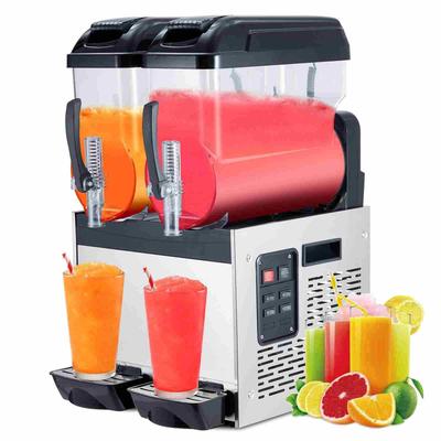 Commercial Slushy Machine, 24L/6.4 Gal, Self-Cleaning, for Margaritas, alcoholic beverages, smoothies, and soft ice cream