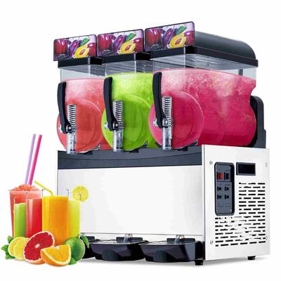 Commercial Slushy Machine, 15Lx3 Tank, Self-Cleaning, for Margaritas, alcoholic beverages, smoothies, and soft ice cream