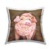 Stupell Industries Country Pig Smiling Farm Animal Outdoor Printed Pillow by Molly Susan Strong /Polyfill blend | 18 H x 18 W x 7 D in | Wayfair