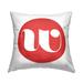 Stupell Industries Red Initial W Outdoor Printed Pillow by Lil' Rue in Red/White | 18 H x 18 W x 7 D in | Wayfair ple-528_osq_18x18