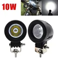 2 stücke 10w LED-Arbeits licht für Offroad-Motorrad 4x4 ATV Motor Spot Beam Lichter 6500k Arbeit