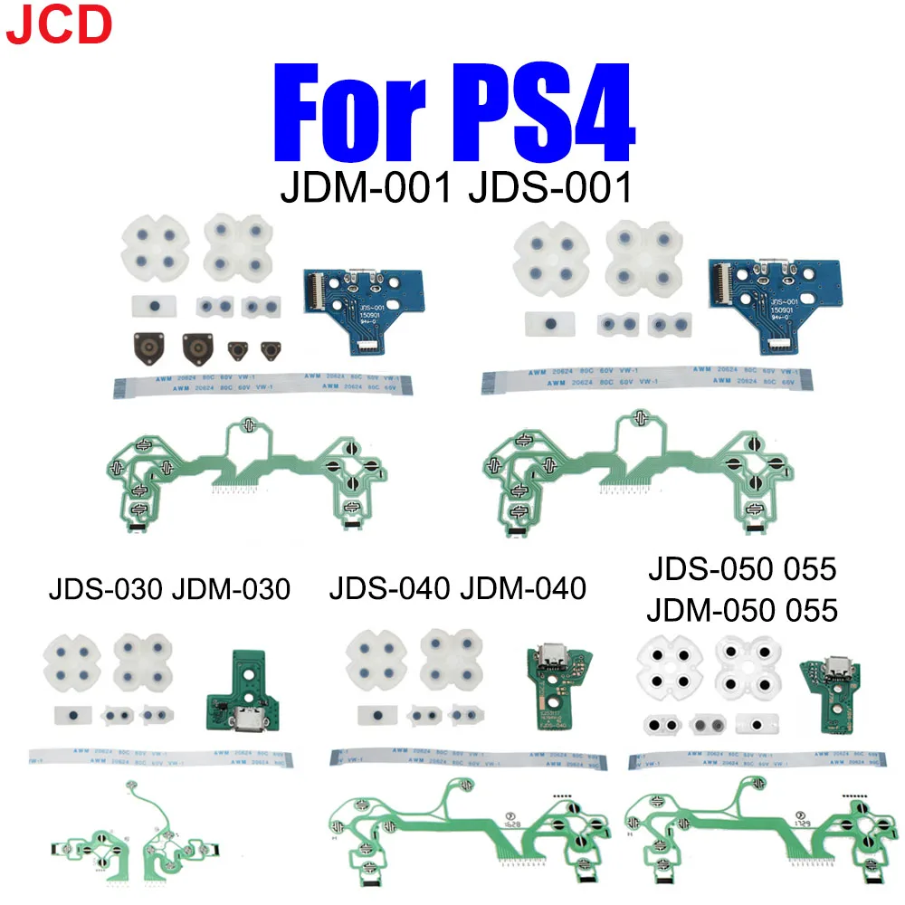 JCD 1Set JDS-001 030 040 055 USB Lade Port Bord Für PS4 Controller Reparatur TeilePS4 PRO JDM 055 Controller und Leitfähigen Image