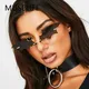 1pc Unisex Sonnenbrille randlose Retro Fledermaus form True Film Sonnenbrille uv400 Trend ing