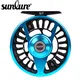 Sunlure Aluminium Fliegen fischen 5/7 7/9 9/10 Wt Rad blau & schwarz Farbe Fliegen fischen Rolle CNC