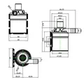 Pompe à eau Submersible silencieuse 12V 800l/H 20W moteur solaire sans balais pompe à eau