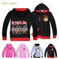 Hot ROBLOX Kids Jackets for Boys Spring and Autumn Clothes Fashion Outerwear 3-12Y Windbreaker