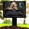 Piquet de jardin commémoratif personnalisé pour chien et chat, marqueur de perte de tombe pour animaux de compagnie, empreintes de pattes, plaque de jardin extérieure, cadeau pour animaux de compagnie