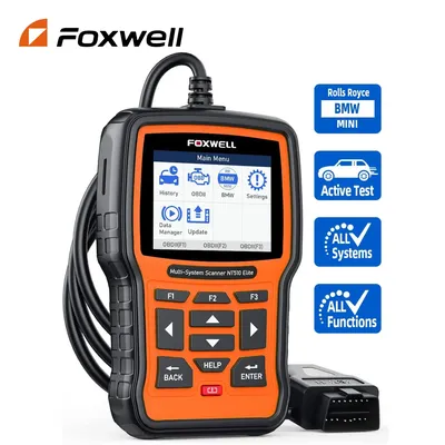 Foxwell nt510 elite fit für bmw obd2 automotive scanner vollsystem bidirektion ales diagnose tool 30