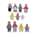 Kleine Holz Glücklich Puppenhaus Familie Puppen Spielzeug Set Fakten Gekleidet Zeichen Kinder Kinder
