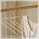 10 stücke Kleiderbügel aus Aluminium legierung goldene haltbare rutsch feste Kleiderbügel
