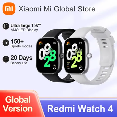 Globale Version Xiaomi Redmi Uhr 4 1.97 ''Amoled Display Bluts chlaf monitor wasserdicht 20 Tage