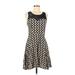 Doe & Rae Casual Dress - Mini Scoop Neck Sleeveless: Black Dresses - Women's Size Medium