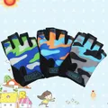 CamSolomon-Gants de vélo demi-doigt pour enfants mitaines équipement d'équitation extérieur non