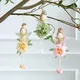 Ailes d'Ange de Fleur de Pâques pour Fille Fenêtre Assise Arbre Dégradé Figurine pour Femme