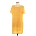 Shein Casual Dress - Mini: Yellow Dresses - Women's Size Large