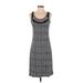 Tory Burch Casual Dress - A-Line Scoop Neck Sleeveless: Gray Dresses - Women's Size Small