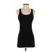 H&M Casual Dress - Mini Scoop Neck Sleeveless: Black Solid Dresses - Women's Size Small