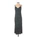 Boden Casual Dress - Slip dress V-Neck Sleeveless: Blue Dresses - Women's Size 2