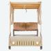 Zoomie Kids Amarachi Solid Wood Platform Bed Wood in Brown | 62.3 H x 42.6 W x 79.3 D in | Wayfair 479130BA92324E178855C63C2F4CAD92