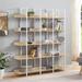 17 Stories 5 Tier Bookcase Home Office Open Bookshelf, Glass in Brown | Wayfair BB63E5DD5E534608A8AF78A934F17AFD