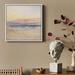 wall26 Subtle Beach Sunset Watercolor Seascape w/ Warm Hues Illustrations Realism Decor Scenic Panoramic Framed On Canvas Print Canvas | Wayfair