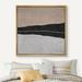 wall26 Black Gray Color Block Landscape Abstract Shapes Neutral Modern Art Decor Contemporary Minimal Framed On Canvas Print 24.0 H x 24.0 W x 1.5 D in Canvas | Wayfair