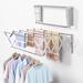 Rebrilliant Clothes Drying Rack Wall Mounted | 8.30" H x 41.70" W x 23.60" D | Wayfair 4C4EA5DC425343828C9DAED9A24DB5BB