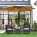 Winston Porter Ruza 286 - Person Outdoor Seating Group w/ Cushions | Wayfair 4C45F78486EB434F97837E4E3FDEC3E8