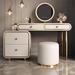 Everly Quinn Romario Vanity, Leather in White | Wayfair 0AF8BFBE48B749519C07A3B71FD5D770