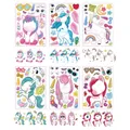6/12Sheets Cartoon Unicorn Stickers Make A Face Assemble DIY Unicorn Sticker Children Girls Unicorn