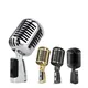 Vintage Style Microphone for SHURE Simulation Classic Retro Dynamic Vocal Mic Universal Stand for