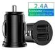 Dual USB Car Charger 5A Fast Charing 2 Port 12-24V Cigarette Socket Lighter Car USBC Charger for