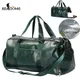 Gym Bag Leather Duffle Shoulder Bags Shoe Compartment Waterproof Outdoor Travel Large Capacity Sport