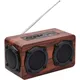 Classic Wooden Wireless Bluetooth Speaker With Antenna Fm Radio Function Support Micro Sd Usb Flash