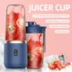 Xiaomi 6 Blades Portable Juicer Cup Juicer Fruit Juice Cup Automatic Small Electric Smoothie Blender