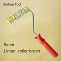 6inch Linear Texture Roller Brush Pattern Paint Rollers for wall decoration Rubber rolls Painting