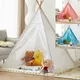 Portable Children Tents Tipi Play House Kids Cotton Canvas Indian Play Tent Wigwam Child Little