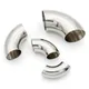 304 Stainless Steel Sanitary Butt Weld Elbow 90 Degree Angle Pipe Fitting Automobile Exhaust Pipe