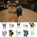 Garden Flower Pot Dog Planter Schnauzer Bulldog Poodle Corgi Yorkshire Garden Pots DIY PVC Flower