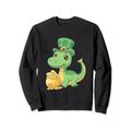 Niedlicher Dinosaurier-Brontosaurus Comic | St. Patricks Day Sweatshirt