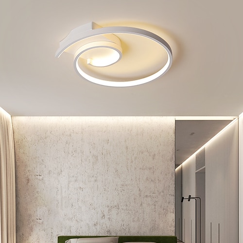 42cm 52cm LED Deckenleuchte Runde Spiral Design neue Schlafzimmer Lampe führte neue Mode einfache Raum Deckenleuchte personalisierte Aluminium Studie Esszimmer Lampen Weihnachtsdekoration Image