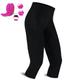 21Grams Damen ¾ Radhose Fahhrad 3/4 Sporthose MTB Mountain Rennrad Sport 3D-Pad Atmungsaktiv Schnelltrocknend Feuchtigkeitsableitung Violett Schwarz Spandex Bekleidung Fahrradbekleidung