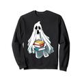 Ghost liest Halloween-Buch Ghost Read Halloween-Buch Ghost Sweatshirt