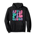 Apple Pie Queen Damen Retro Vintage Wellig Groovy Pullover Hoodie