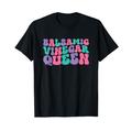 Balsamico Essig Queen Damen Retro Vintage gewellt groovig T-Shirt