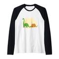 Brontosaurus und Stegosaurus Dinosaurier Freunde spielen Raglan