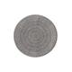 Tapis rond doux et épais gris 160 x 160