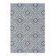 Tapis graphique intérieur exterieur bleu 200 x 290