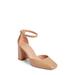 Katrina Ankle Strap Block Heel Pump