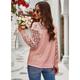 Women's Boho Shirt Lace Shirt Going Out Tops Blouse Plain Sexy Flower Party Holiday Going out Lace Lantern Sleeve White Long Sleeve Fashion Romantic Sexy Turtleneck High Neck Spring Fall